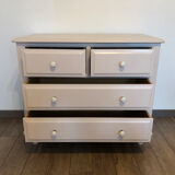 Commode bébé en bois peint