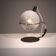 Italian design chrome and glass table lamp, 1960
