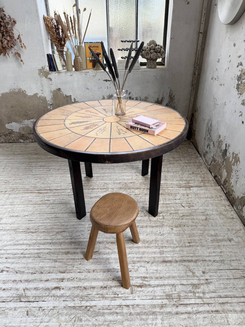 Herbier Capron ceramic dining table