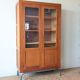 1950s/60s beech school display cabinet