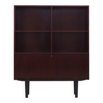 Mahogany bookcase, Danish design, 1970s, manufacturer: Omann Jun