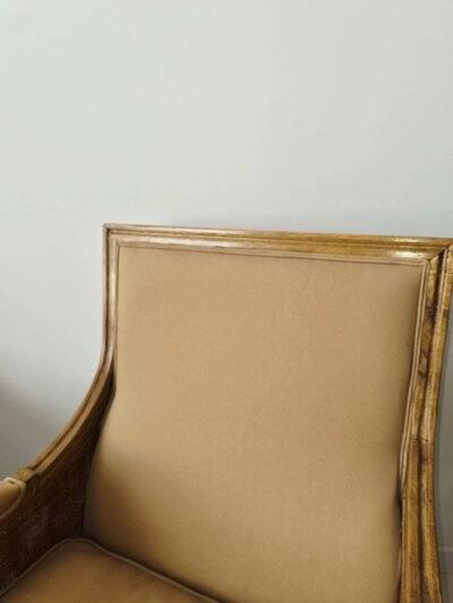 Pair of French antique Louis XV style armchairs (cane back armchairs)