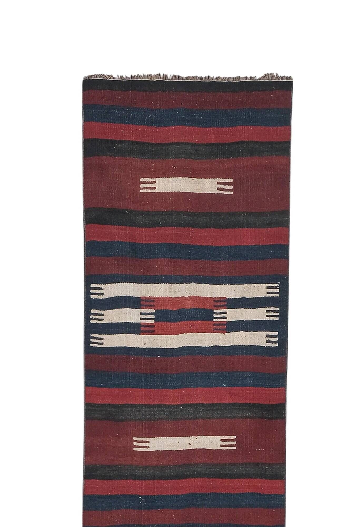 Vintage Turkish hallway rug 78x705 cm