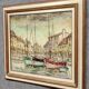 Tableau huile sur toile époque Art Déco vers 1920