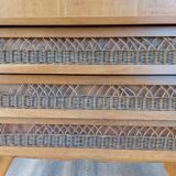 Secretary, drawers with wicker
