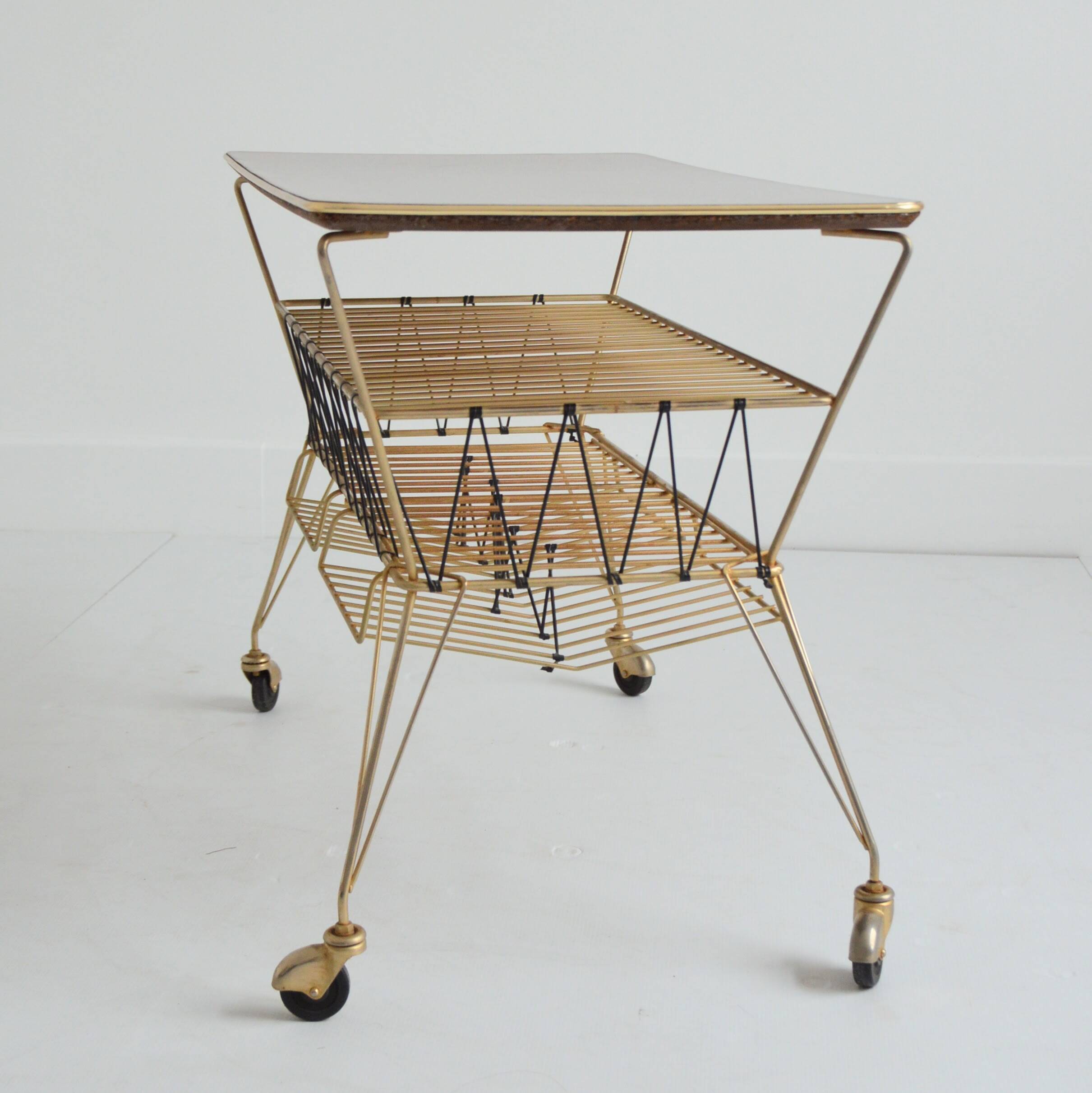 Side table / End table / Magazine rack 1950 vintage