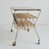 Side table / End table / Magazine rack 1950 vintage