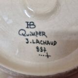 HB Quimper sauce boat, j.Lachaud, 1920