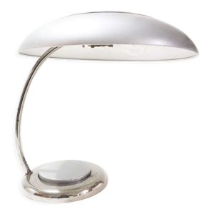 Lampe de bureau chrome et alu