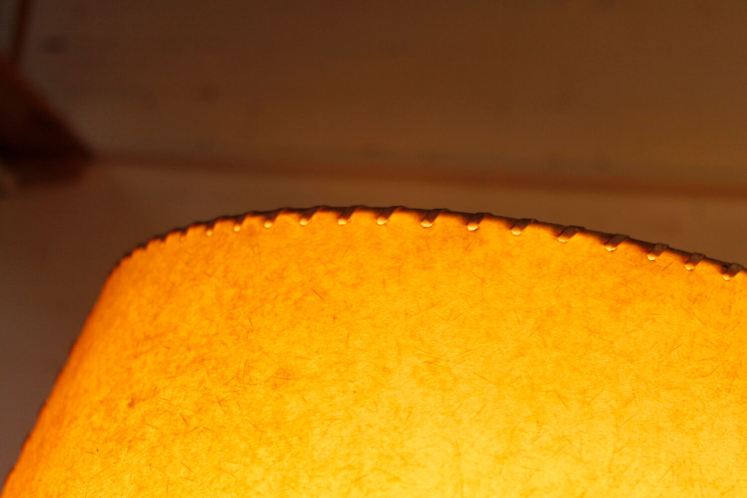 Brass and Cherry Floor Lamp, 1950s