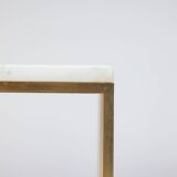 Pair of marble and gilt bronze end tables. 1970s.