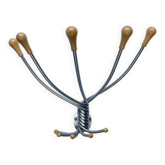 Postmodern Italian Wall Hook Octopus by J. De Pas, P. Lomazzi and D. D'Urbino for Zanotta, 1990s