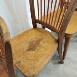 Vintage STOL Kamnik Wooden Dining Chair: 1960s Yugoslavia Bistro Style