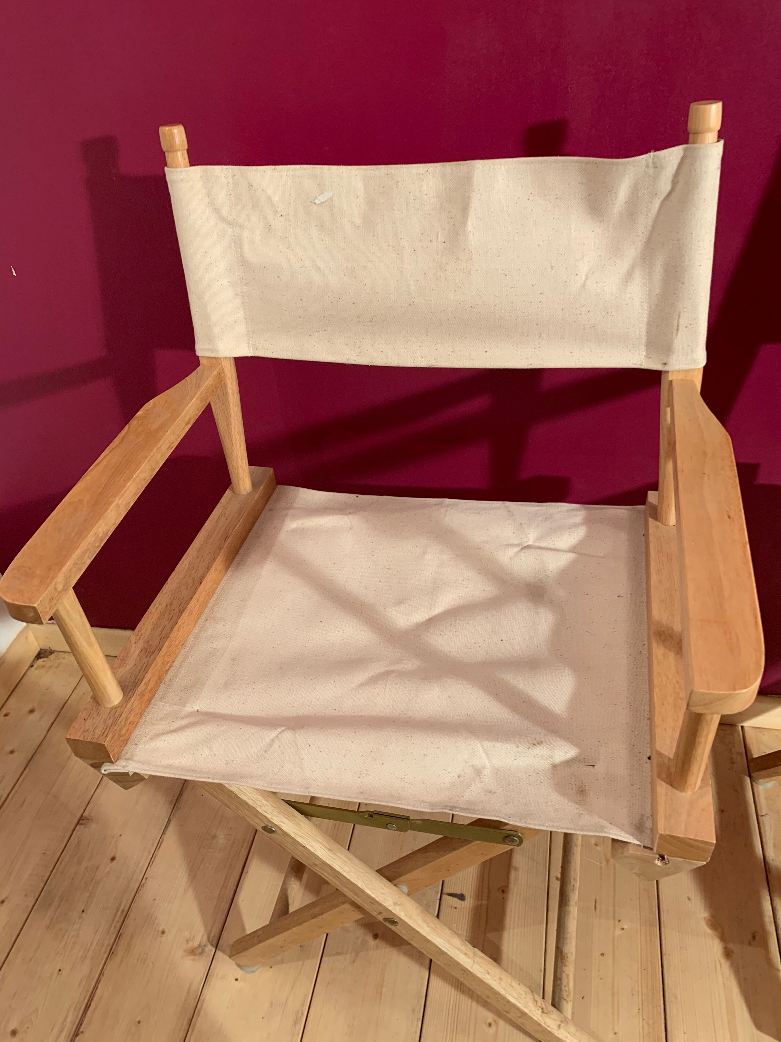 Lot 4 armchairs Pliants film director