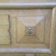 Art Deco bed in solid oak 190x142cm