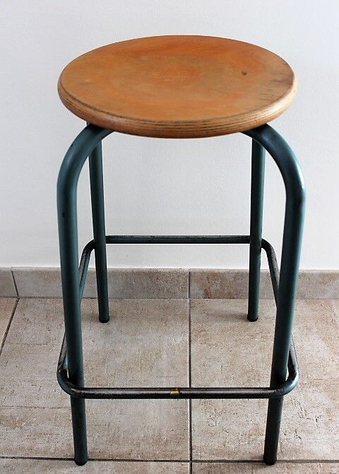 Pair of high industrial stools