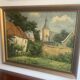 Large antique oil painting