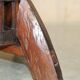 Antique captain's swivel chair on a draft horse wheel from around 1760.