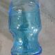 6 antique blue glass glasses
