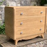 Commode art déco chêne brut