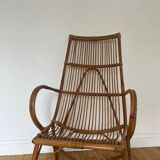 Vintage rattan armchair