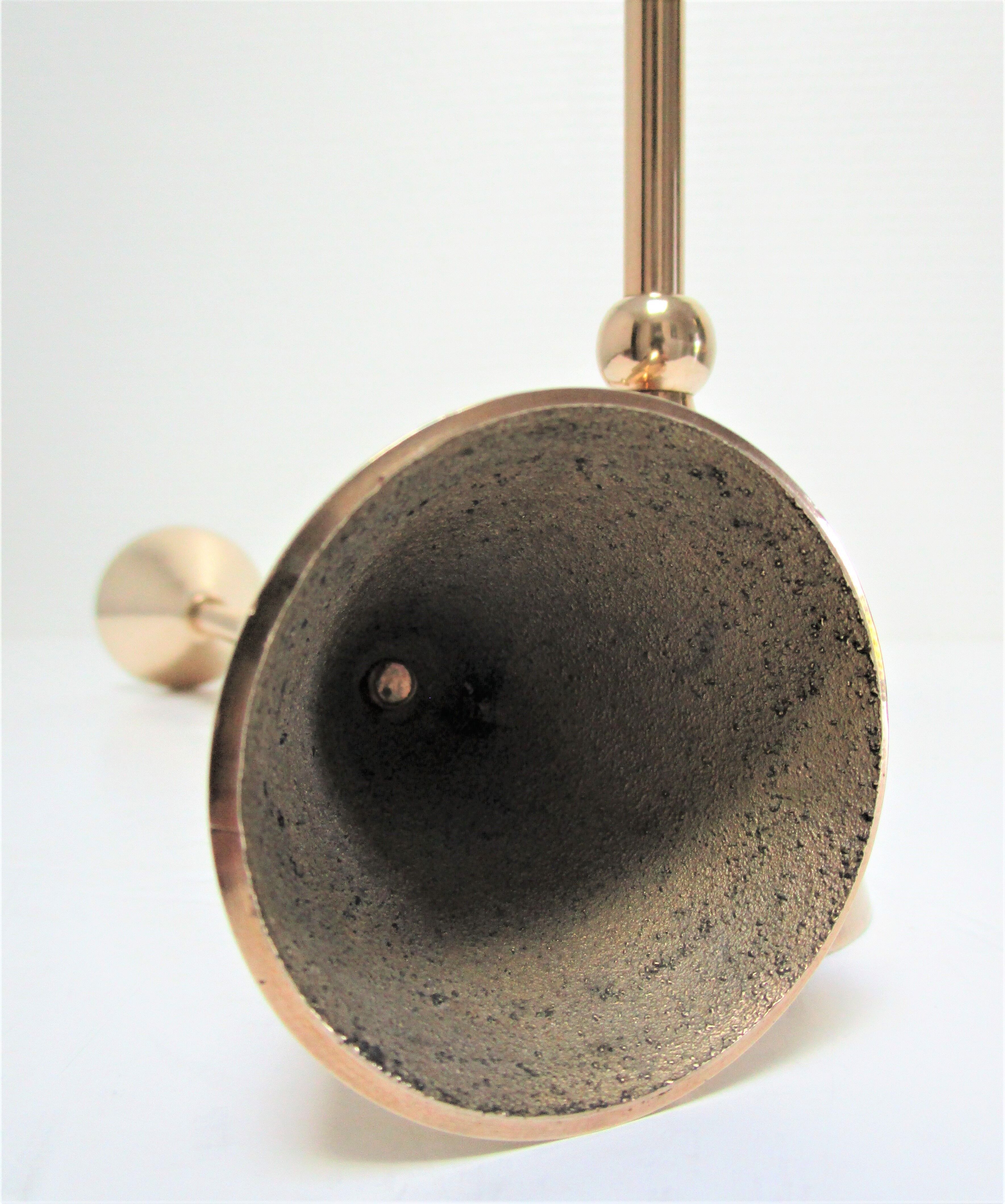 Pair of solid brass candle holders 80