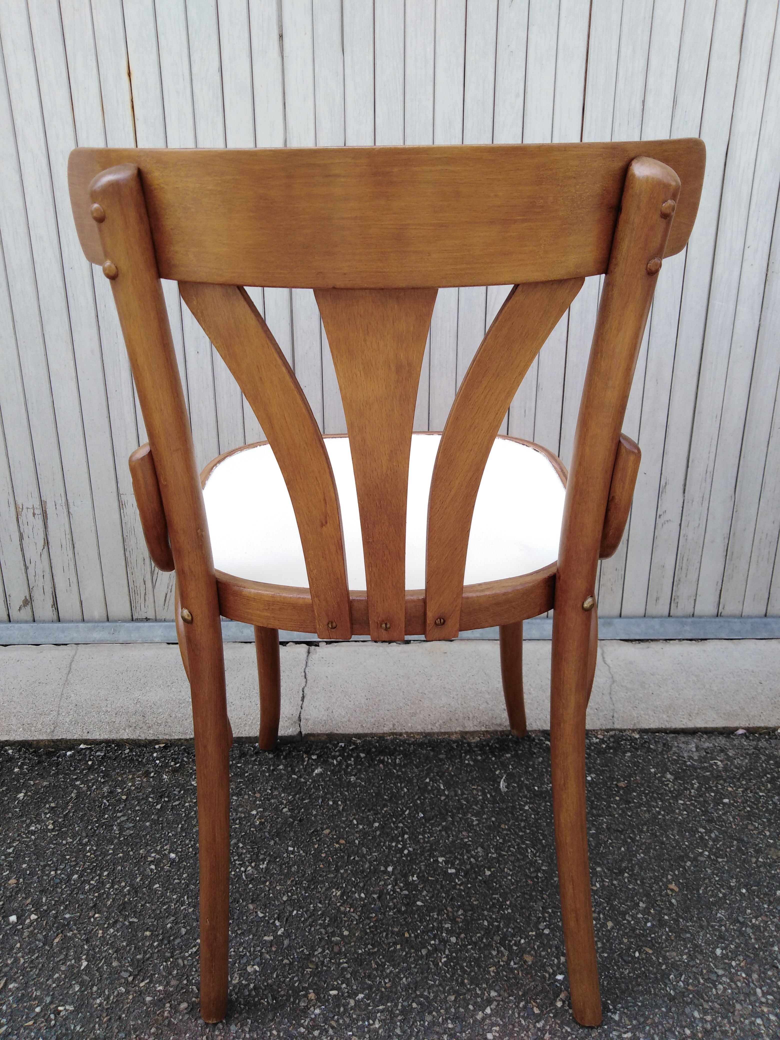5 vintage bistro chairs