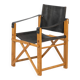fauteuil safari en chêne et cuir