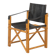 fauteuil safari en chêne et cuir