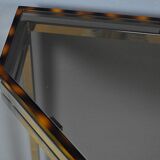 Smoked glass hexagonal console – 1970