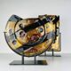 Geometric Glass Vases from Murano, Italy, 2000s, Set of 2
