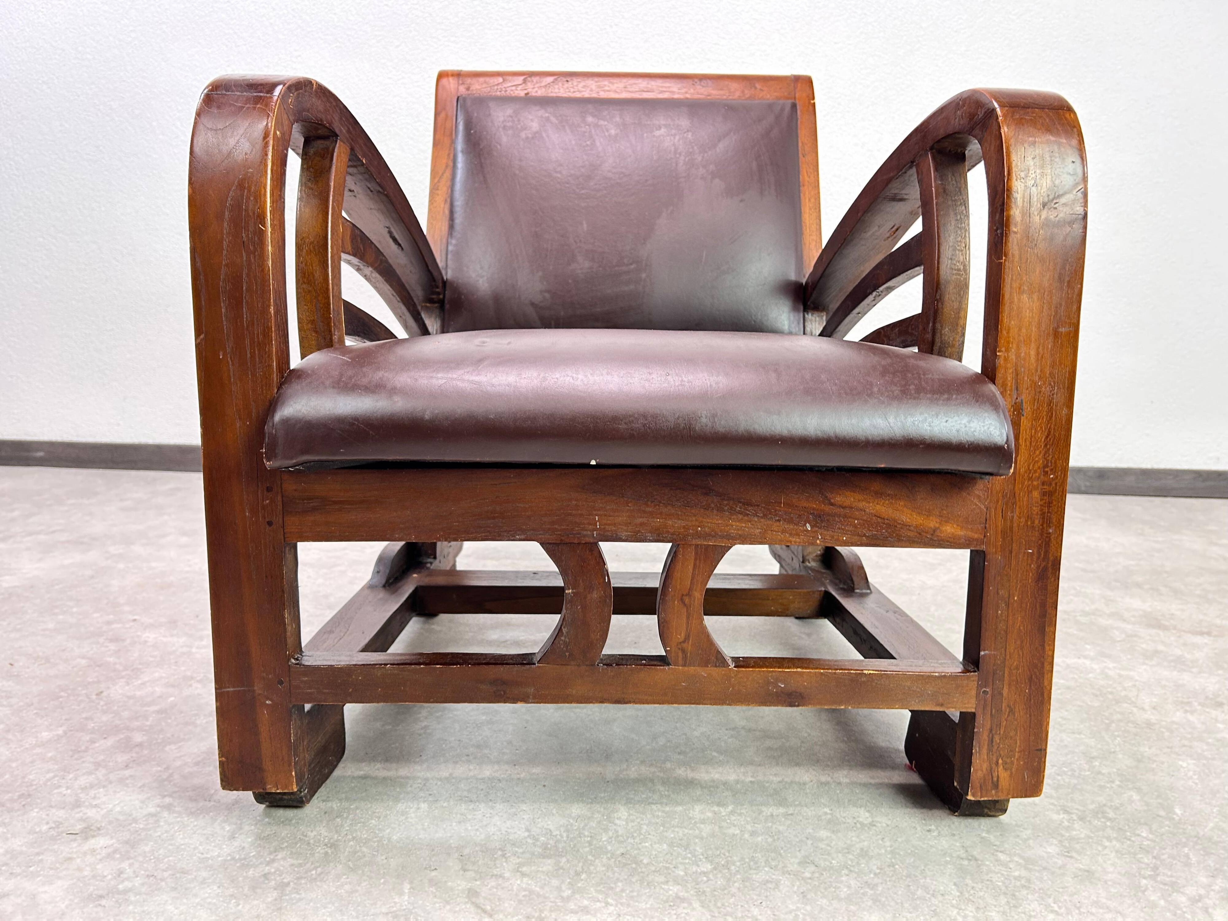 French Art Deco lounge chair