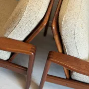 Vintage Danish teak easy chairs