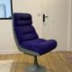 vintage 80s designer armchair