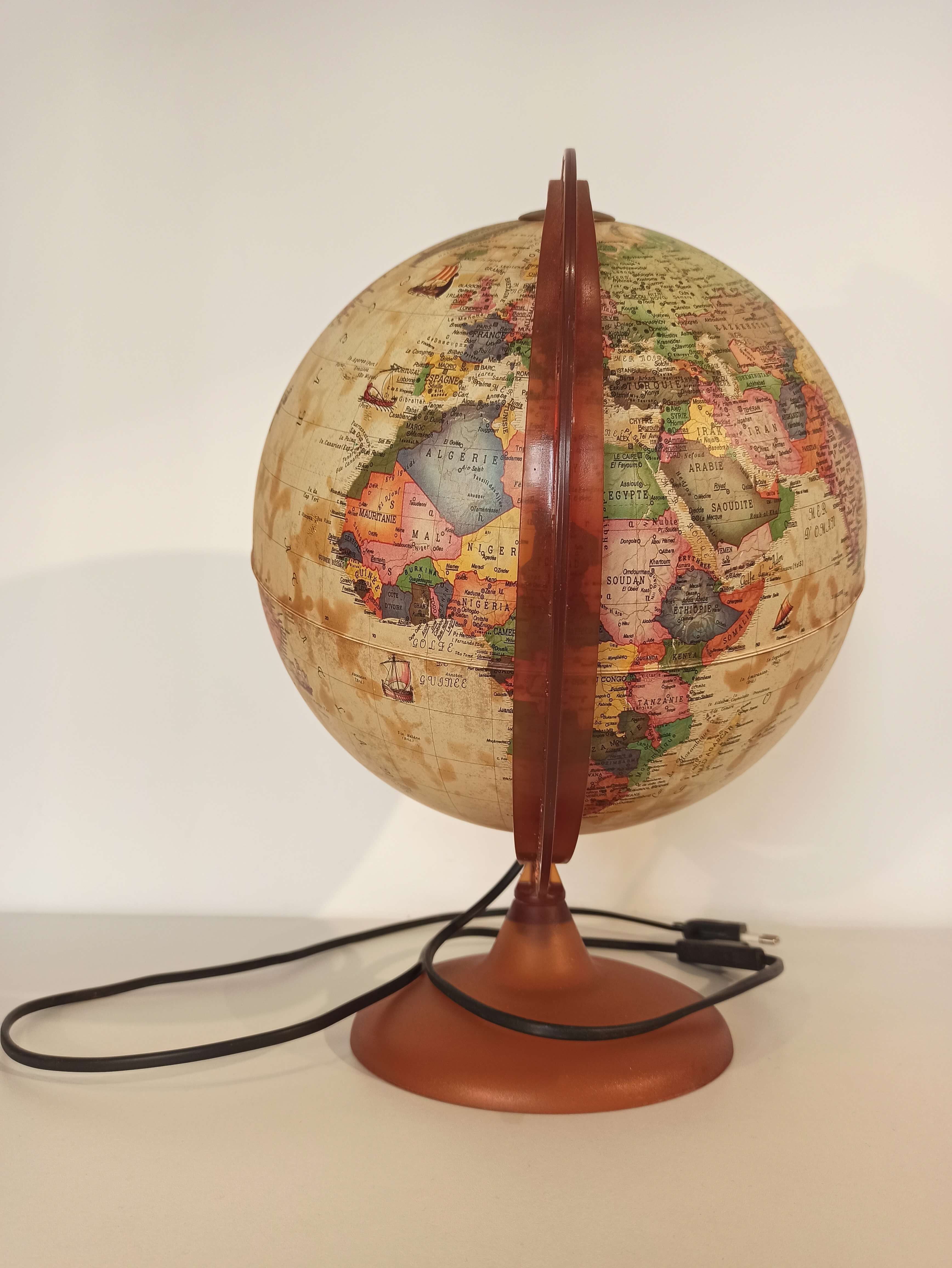 Vintage light world 1970 dark orange base