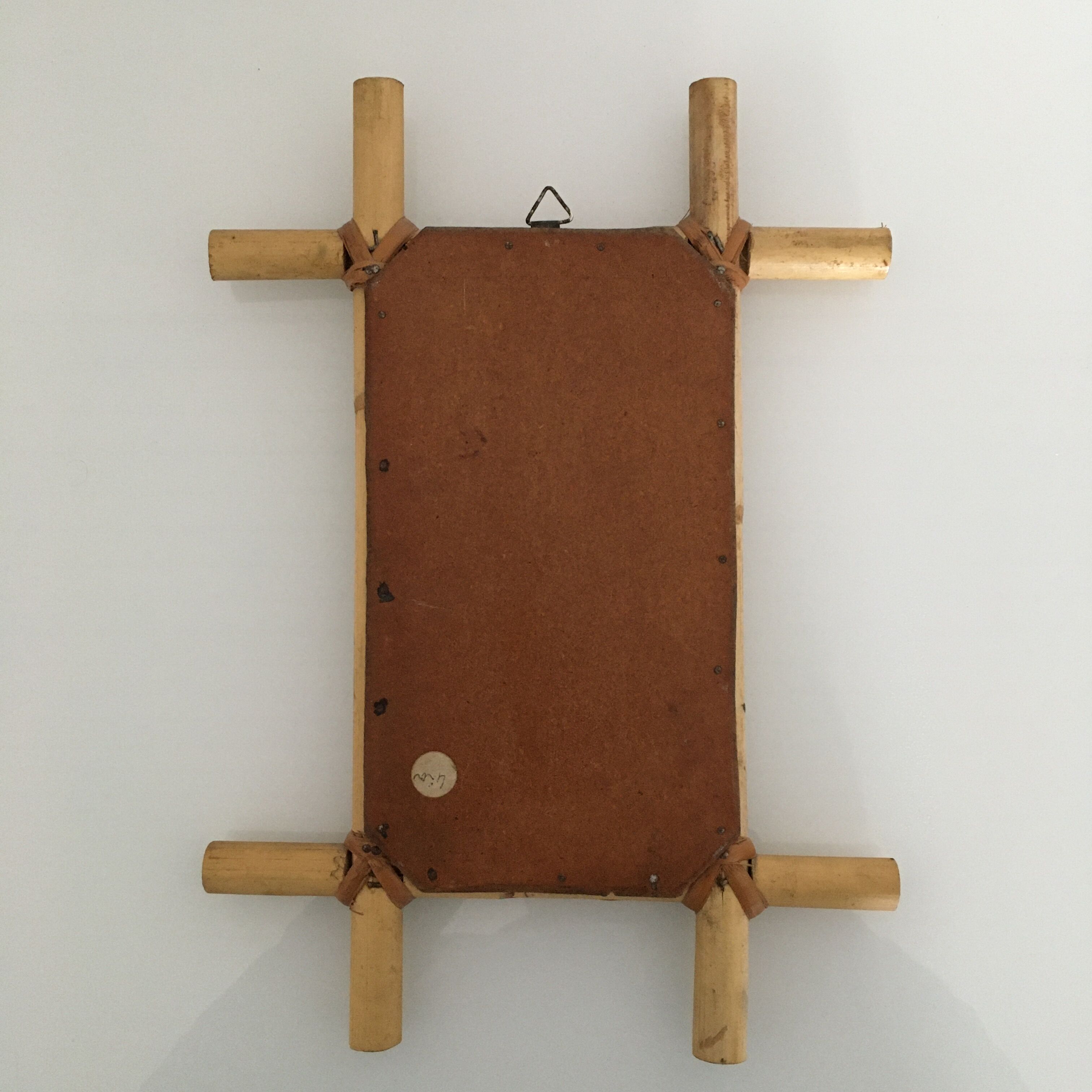 Vintage bamboo mirror