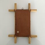 Vintage bamboo mirror