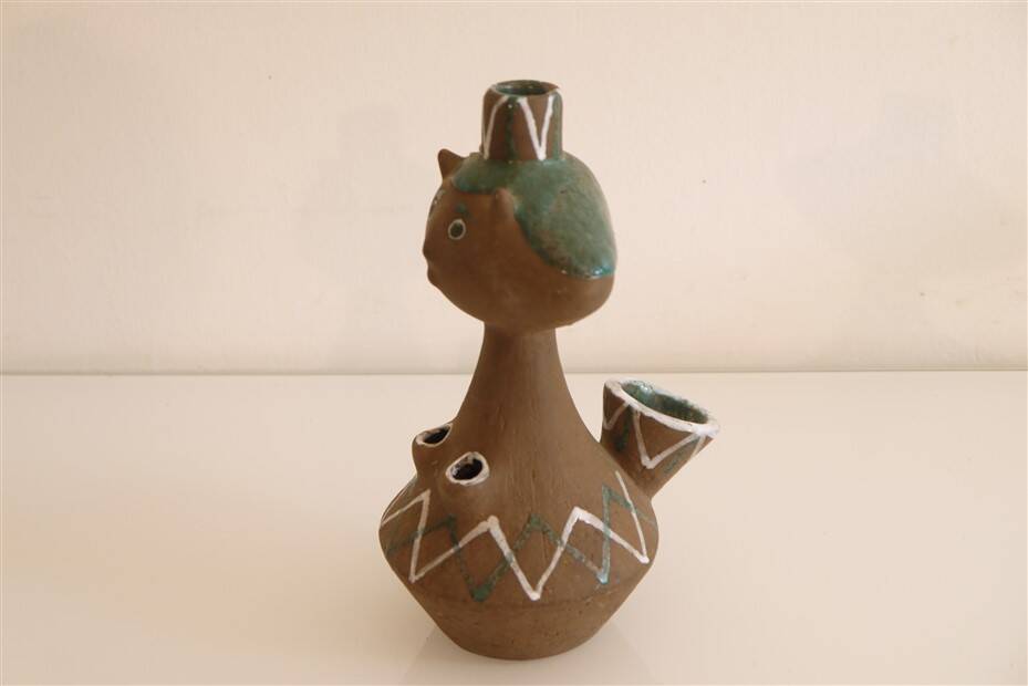 Danish anthropomorphic ceramic vase 1960