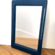 80s hand mirror navy blue frame