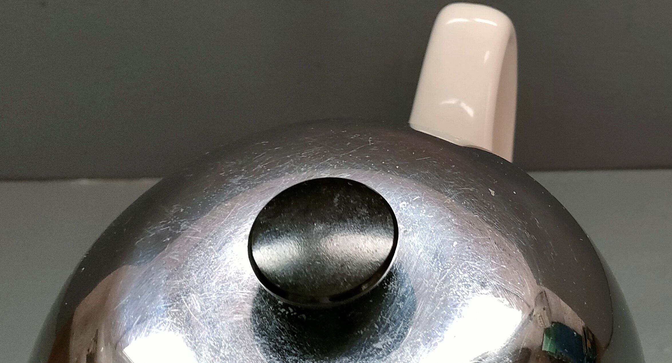 Old teapot Salam tea Villeroy & Boch porcelain and metal ~ 50s