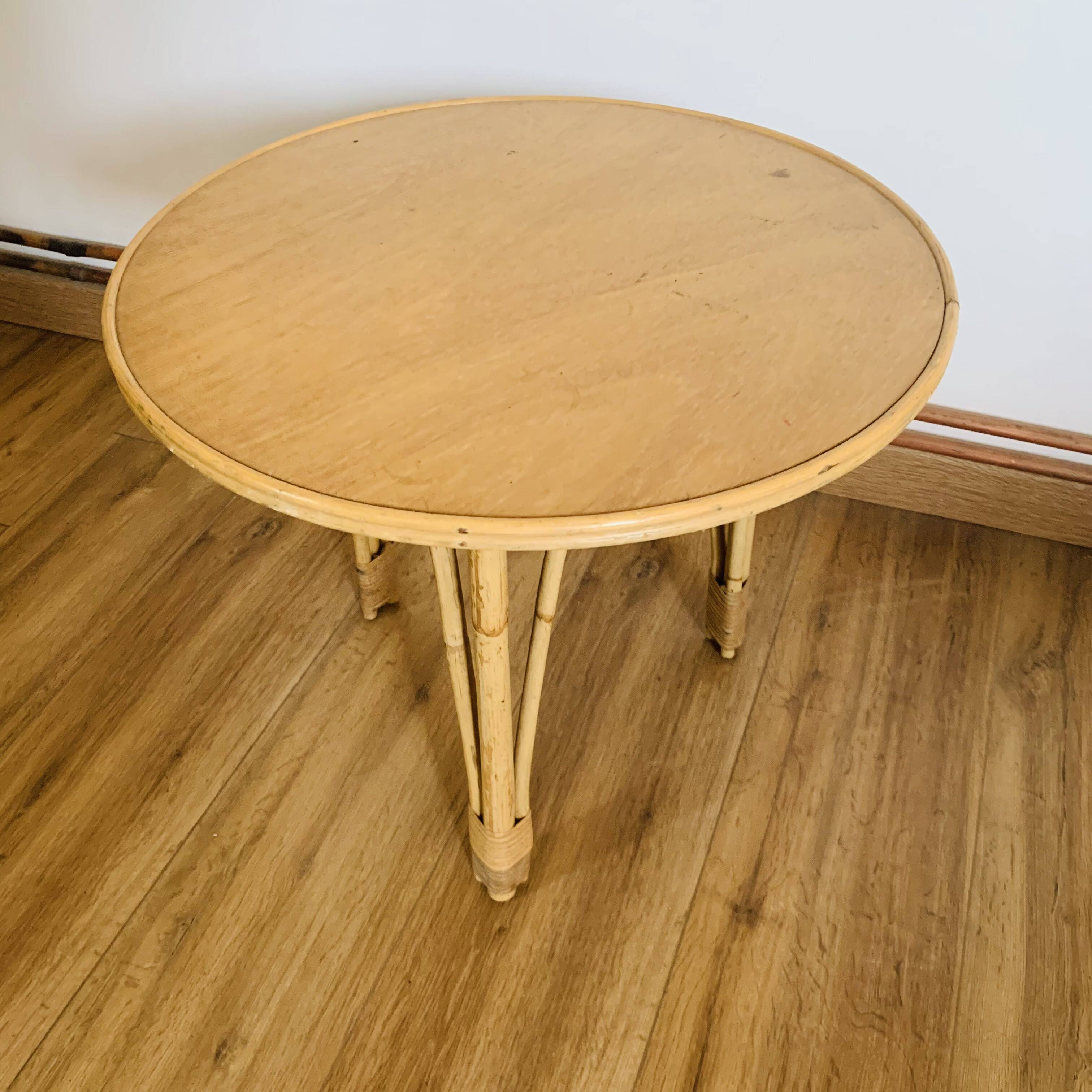 Vintage 60s tripod coffee table