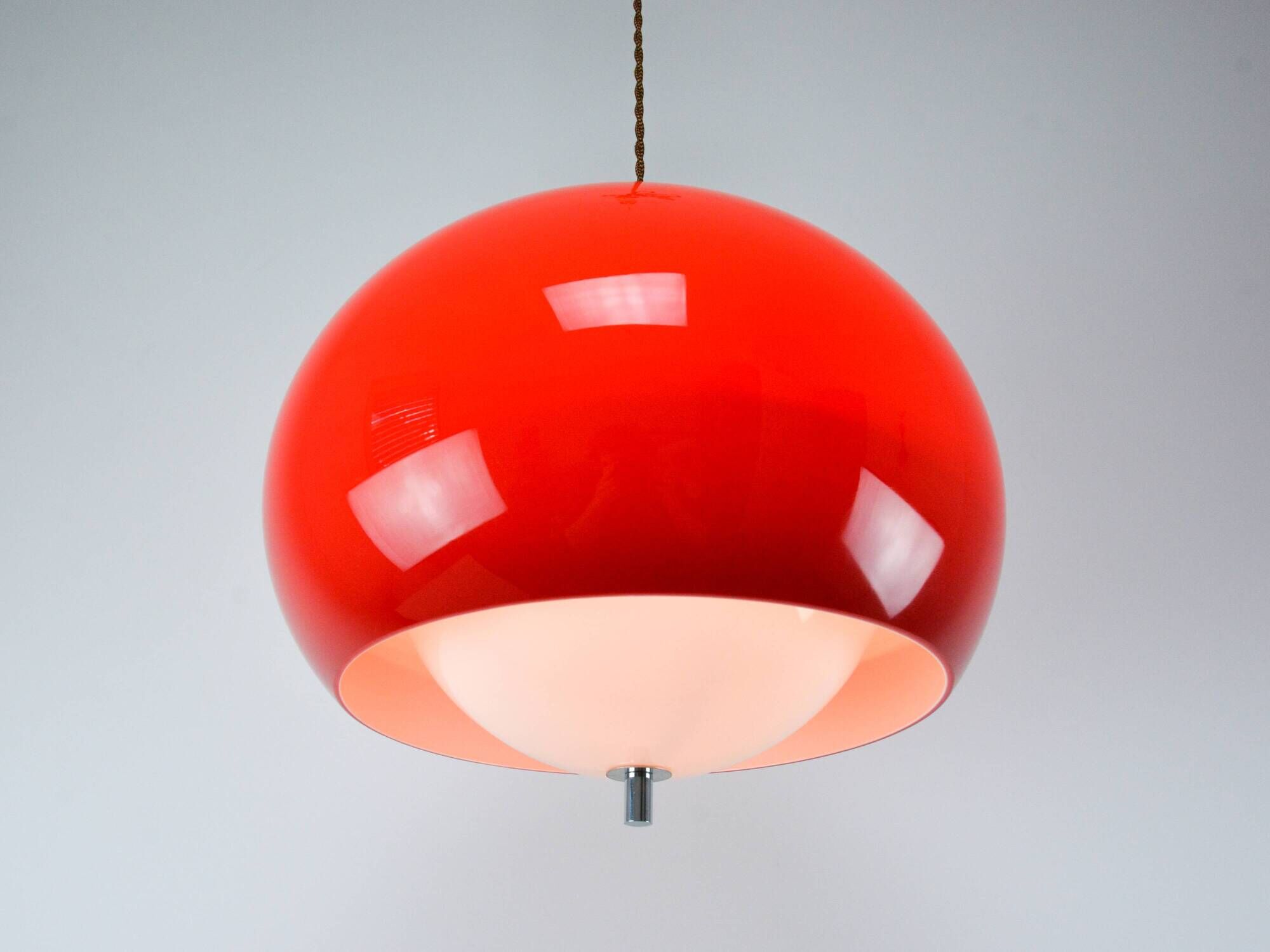 Vintage Red Meblo "Burgos" Pendant Lamp