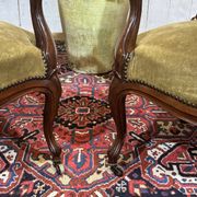 Paire de fauteuils Napoléon III XIXème en acajou