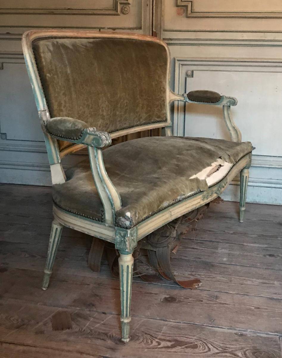 Banquette de style Louis XVI