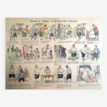 Illustration " Histoire de Guinée ou le Lapin Blanc historique " 1905