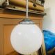 Paire de suspensions boule blanche