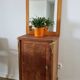 Scandinavian vintage wooden mirror