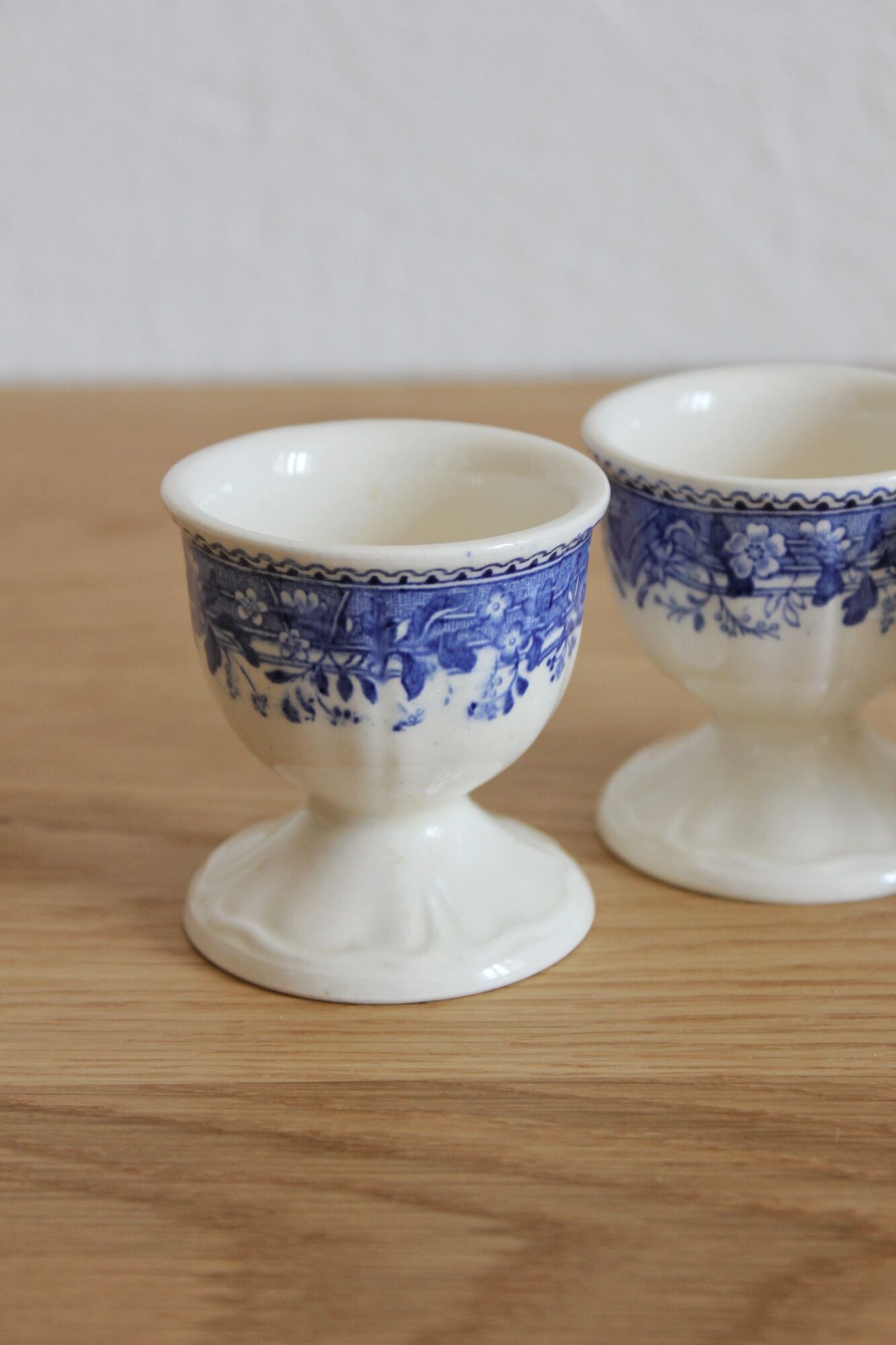 3 coquetiers in earthenware "Burgenland" Villeroy and Vintage Boch