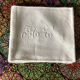 3 serviettes de table en coton avec monogramme