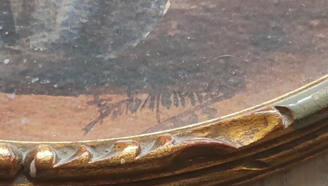 Watercolor Bouquet of Roses XIXth